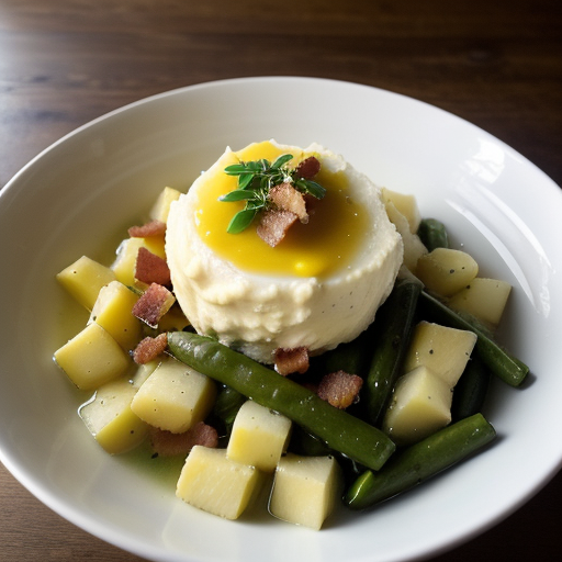 Warm Mashed Potato & Bacon Salad recipe image