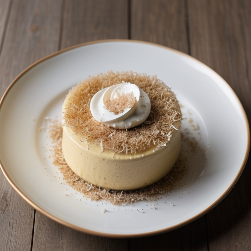 Warm Pineapple Mousse With Toasted Shredded Coconut recipe image