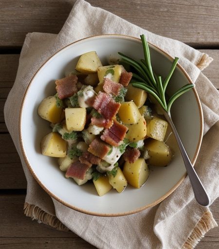 Warm Potato Salad With Bacon & Mustard-Beer recipe image