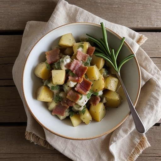 Warm Potato Salad With Bacon & Mustard-Beer recipe image