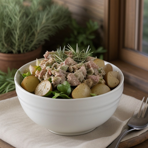 Warm Potato and Tuna Salad. recipe image