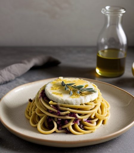 Warm Radicchio Cheese Puddles recipe image