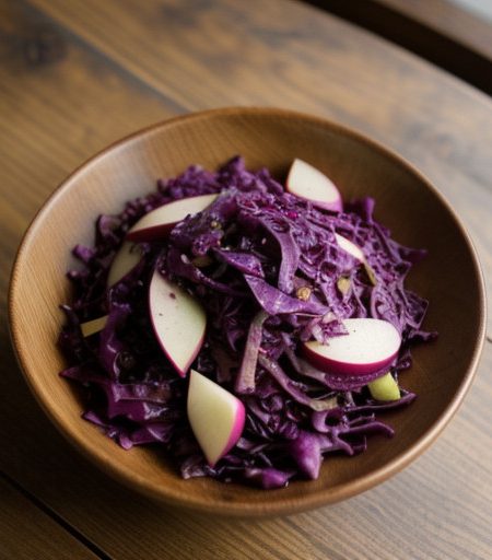 Warm Red Cabbage Salad recipe image