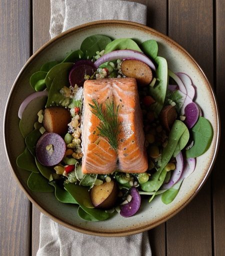 Warm Salmon Salad recipe image