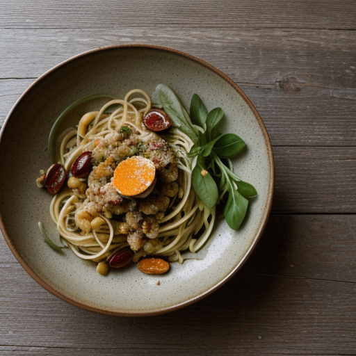 Warm Scampi With Bottarga and Borlotti Salad recipe image