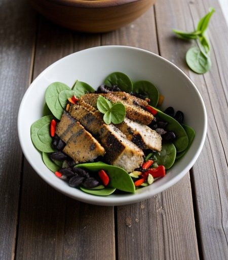 Warm Spinach-Chicken Salad recipe image