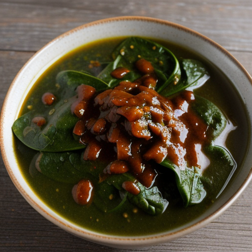 Warm Spinach With Spicy Dressing (Tdn-9/22/93 recipe image