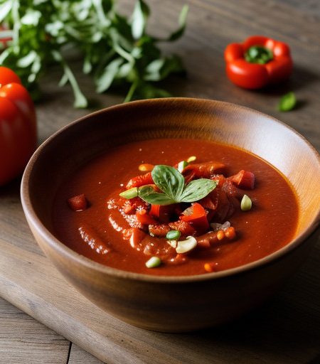 Warm Tomato-Pepper Sauce~ California Style Pa recipe image