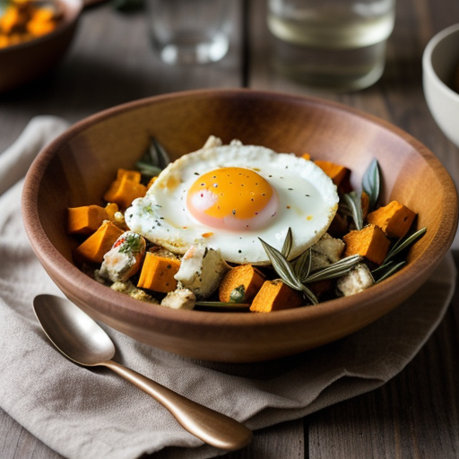Warm Turkey-and-Sweet Potato Salad recipe image