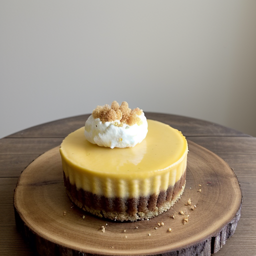 Warm Upside-Down Cheesecakes With Pineapple Sauce recipe image