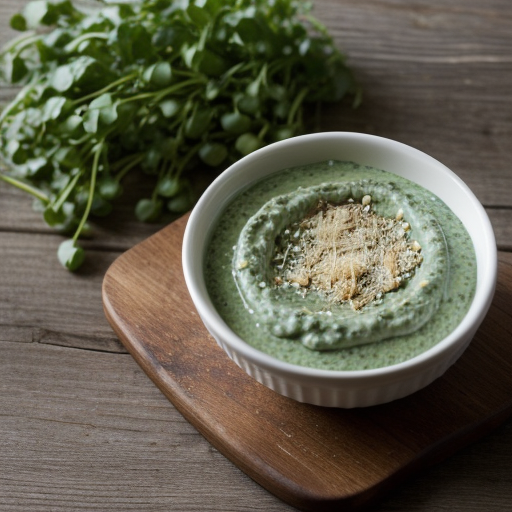 Watercress Dip With Basil & Pecans recipe image