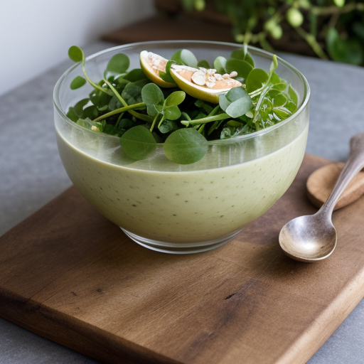 Watercress~ Melon & Almond Salad recipe image