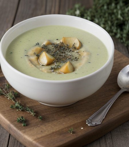 Watercress Potato Soup (Hot or Cold recipe image