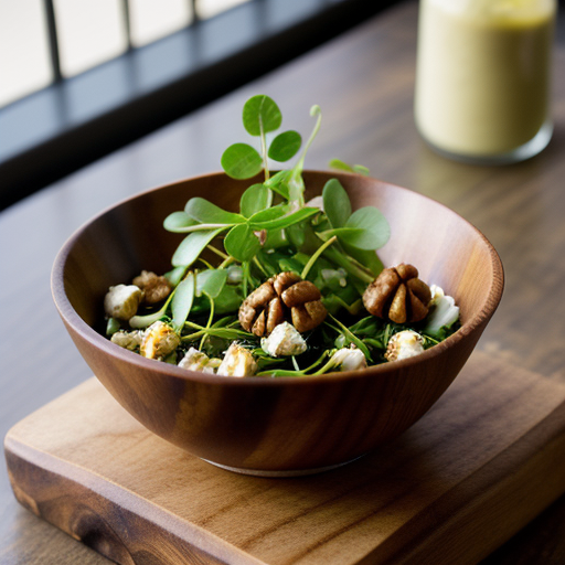 Watercress Salad W Grilled Onions & Candied Walnuts recipe image