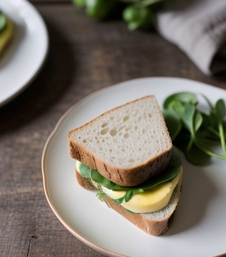 Watercress Sandwiches With Chili-Lemon Butter recipe image