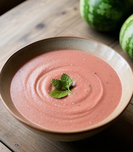 Watermelon Gazpacho Soup recipe image