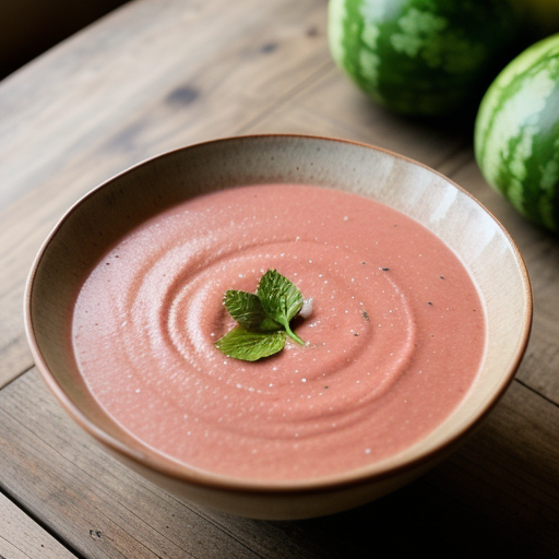 Watermelon Gazpacho Soup recipe image