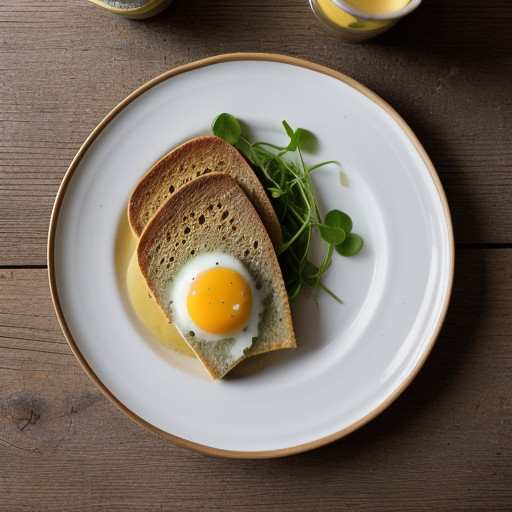 Welsh Rarebit With Ham and Watercress recipe image