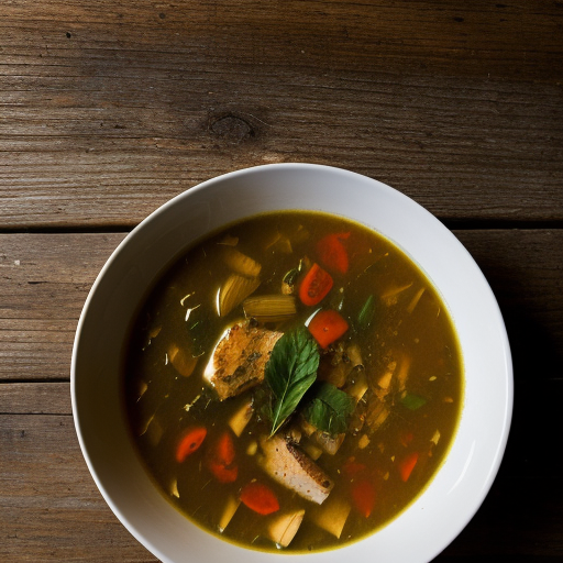 West African Lemony Chicken Okra Soup recipe image