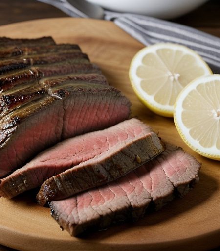 West Coast Broiled Flank Steak recipe image