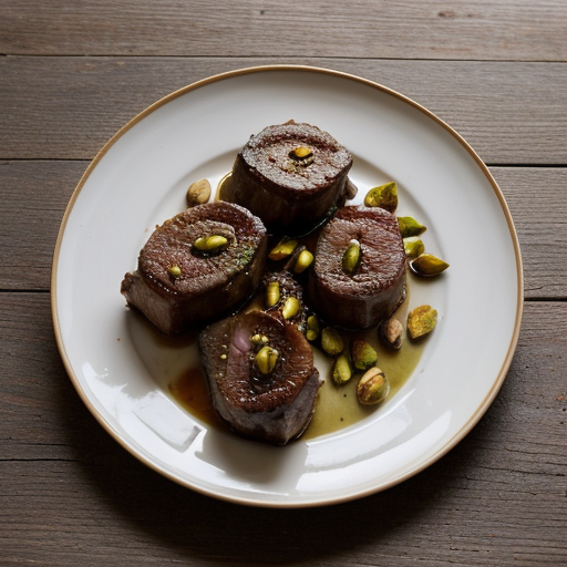 West: Royal Lamb Chops Braised With Nuts & Sa recipe image