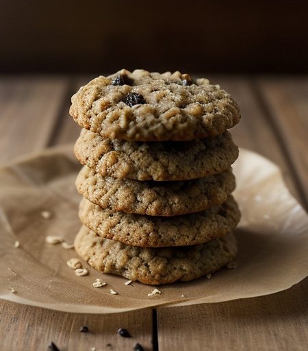 Wheat Germ & Oatmeal Cookies recipe image