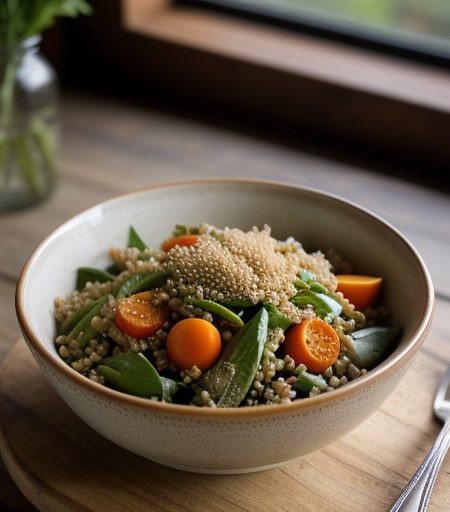 Wheat & Veggie Salad recipe image