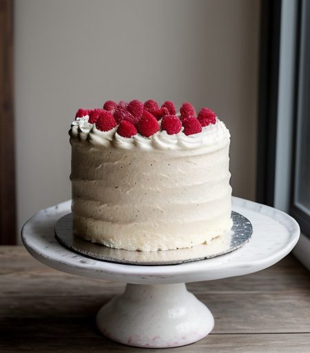 Whipped Cream Frosting With Raspberry Sauce (Decadence Cake recipe image
