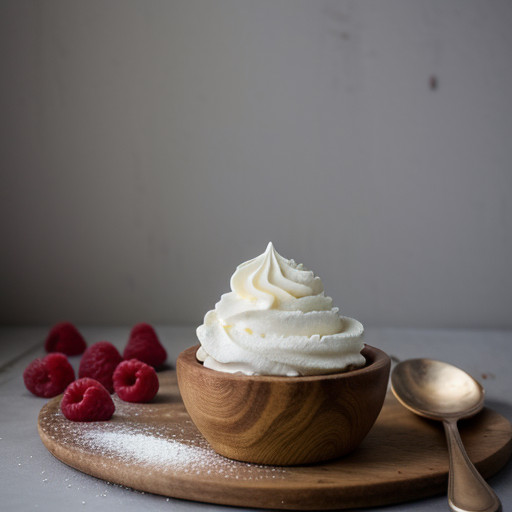 Whipped Cream Frosting With Raspberry Sauce (For Decadenc recipe image