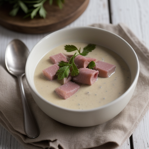 White Asparagus in Ham Sauce recipe image