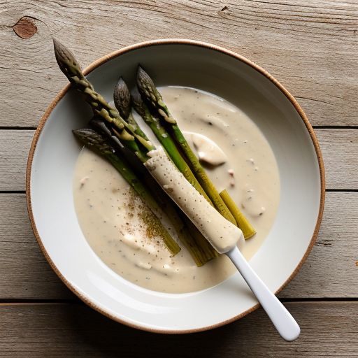 White Asparagus in White Sauce recipe image