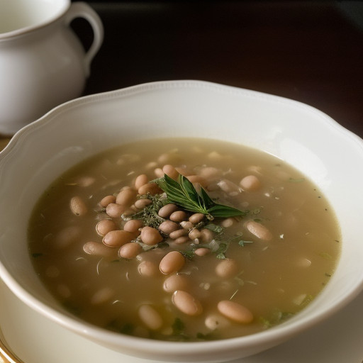 White Bean & Angel Hair Pasta Soup recipe image