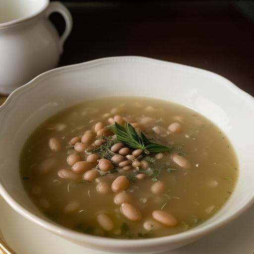 White Bean & Angel Hair Pasta Soup recipe image