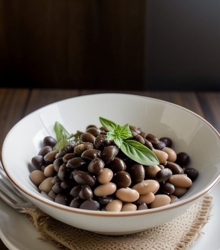 White Bean~ Black Olive & Basil Salad recipe image