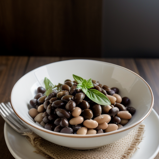 White Bean~ Black Olive & Basil Salad recipe image