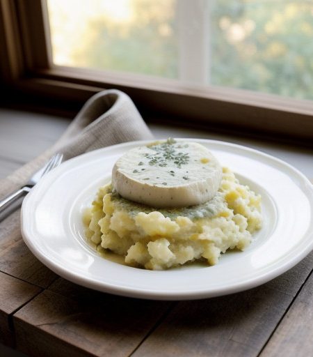 White Cheddar & Green Chili Mashed Potatoes F recipe image
