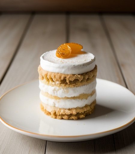 White Choc Pepper Mousse Napoleon 1 recipe image