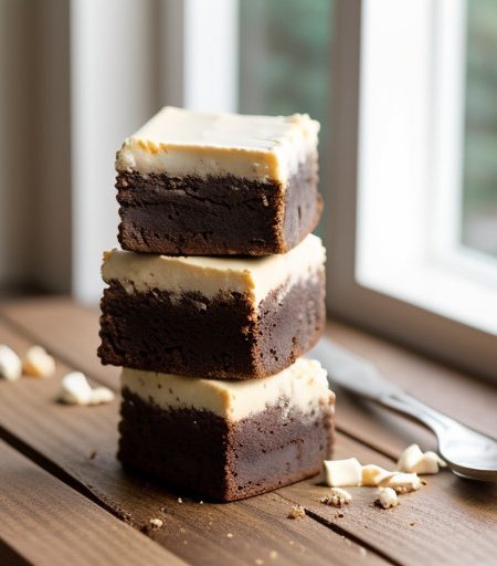 White Chocolate & Almond Brownies recipe image