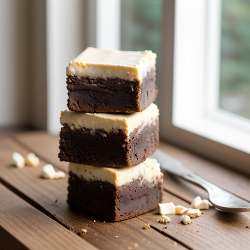 White Chocolate & Almond Brownies recipe image