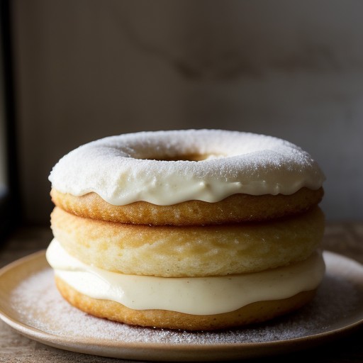 White Chocolate Cake Doughnuts recipe image