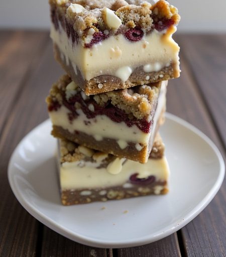 White Chocolate Cherry Pecan Bars recipe image