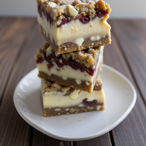 White Chocolate Cherry Pecan Bars recipe image