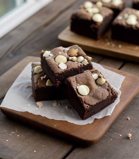 White Chocolate & Macadamia Nut Brownies recipe image