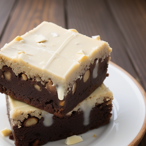 White Chocolate Macadamia Nut Brownies-Emeril recipe image