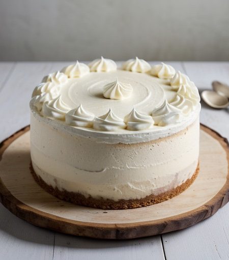 White Chocolate Mousse Cake recipe image