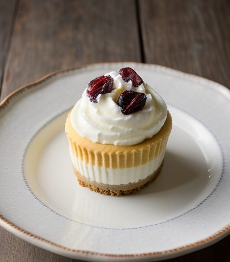 White Chocolate Mousse Cheesecake With Sun-Dried Cherries recipe image