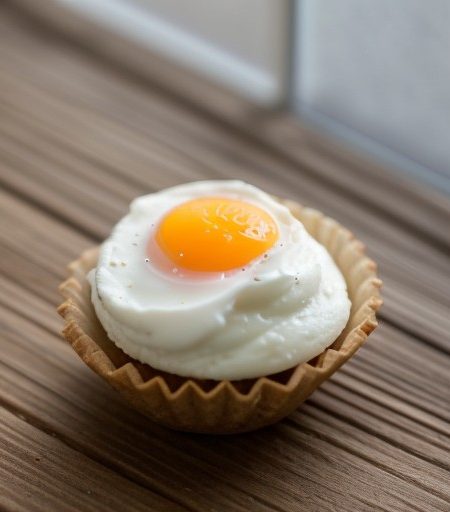 White Chocolate Mousse in an Almond Cookie Shell recipe image