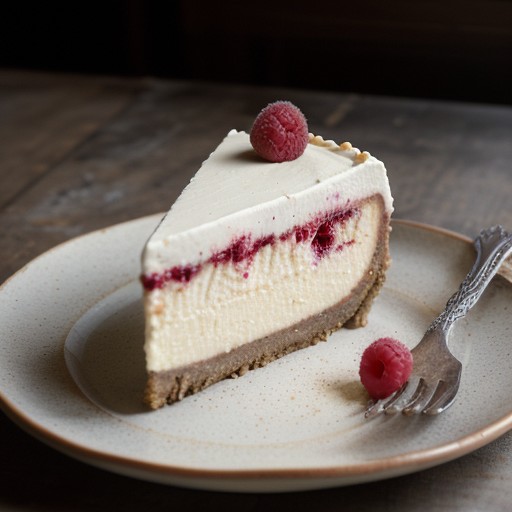 White Chocolate Raspberry Cheesecake Santacafe recipe image