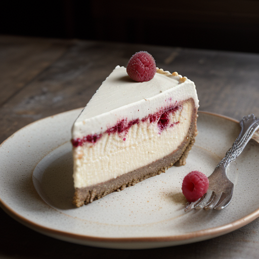 White Chocolate Raspberry Cheesecake Santacafe recipe image