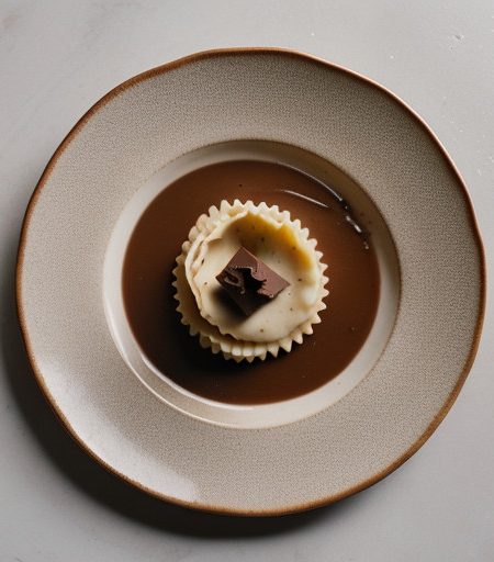 White Chocolate "Ravioli" With Hazelnut recipe image